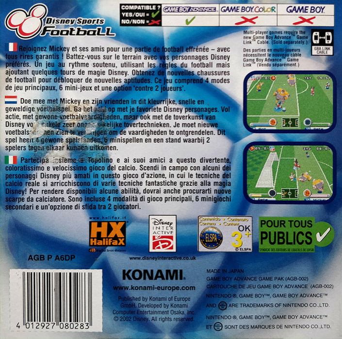 Disney Sports : Football - Dos