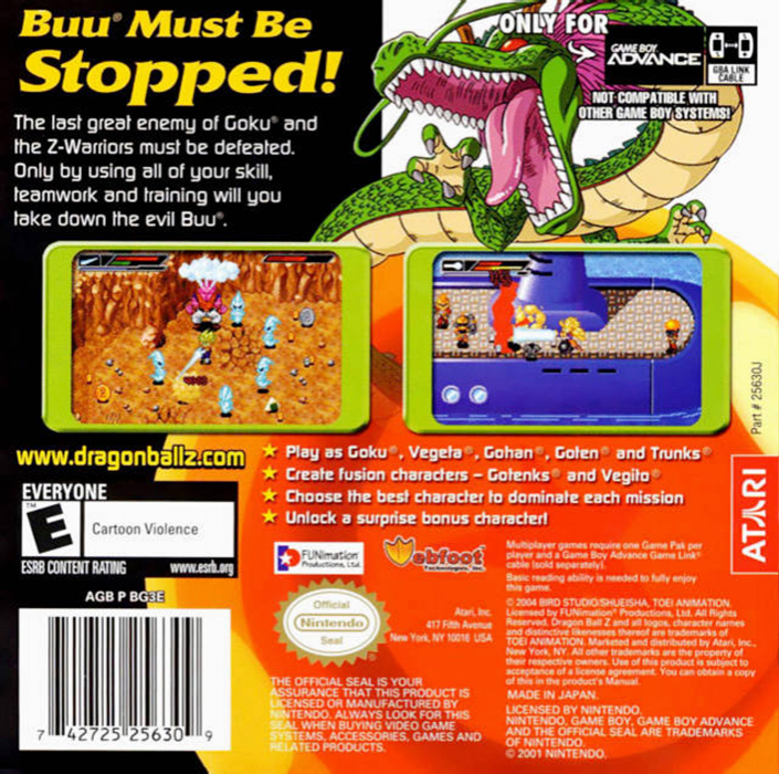 Dragon Ball Z : Buu's Fury - Dos