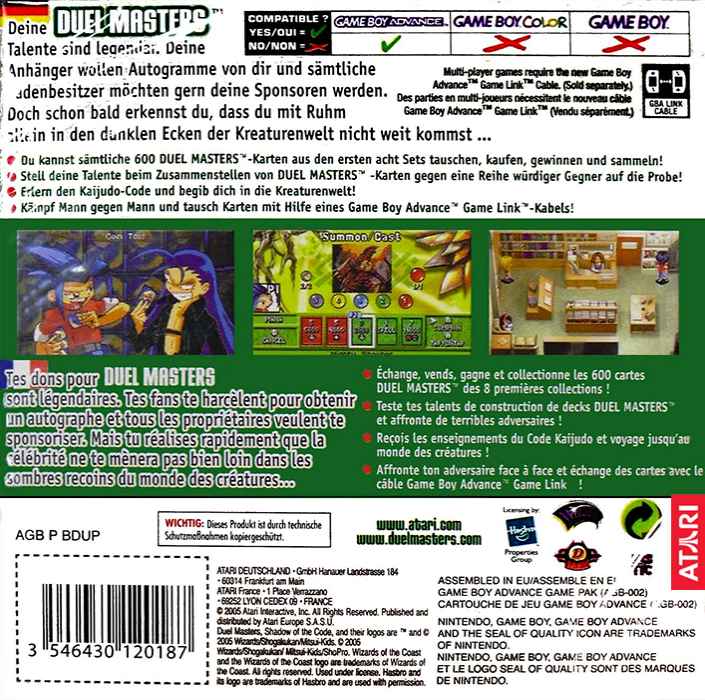 Duel Masters : Shadow of the Code - Dos