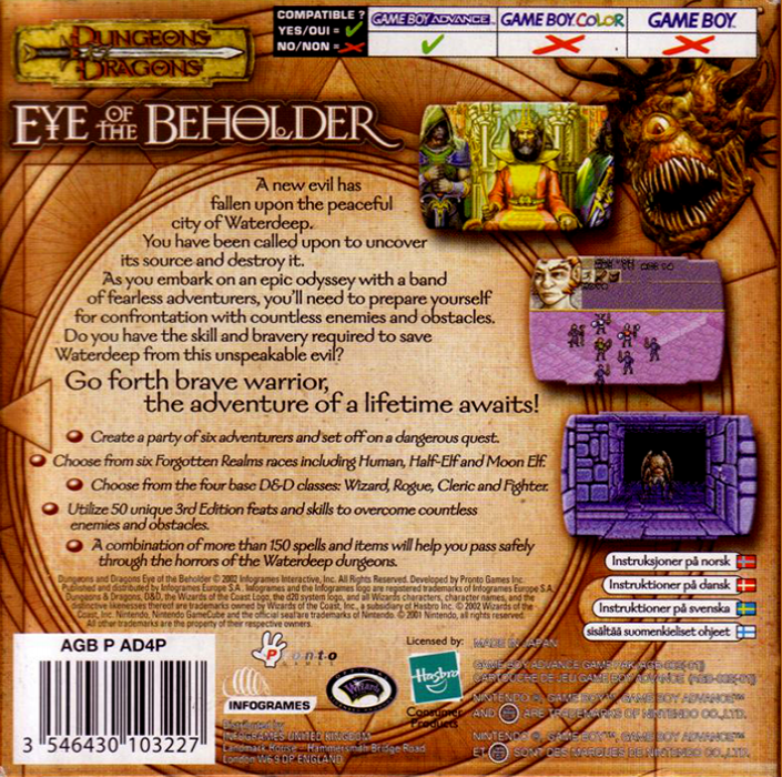 Dungeons & Dragons : Eye of the Beholder - Dos