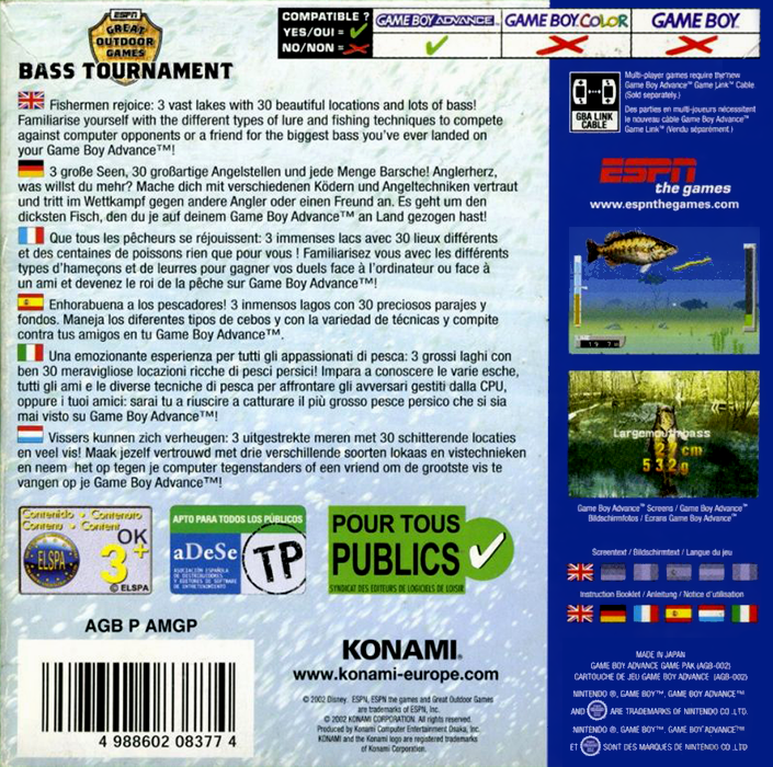 ESPN Great Outdoor Games : Bass 2002 - Dos
