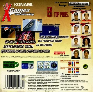 ESPN X Games Skateboarding dos