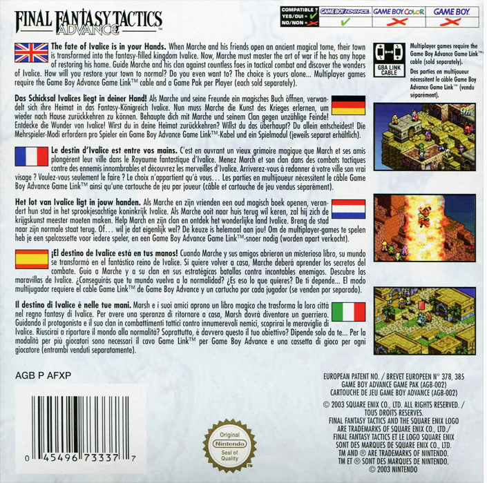 Final Fantasy Tactics Advance - Dos