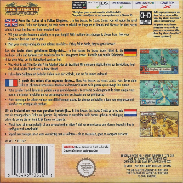 Fire Emblem : The Sacred Stones - Dos