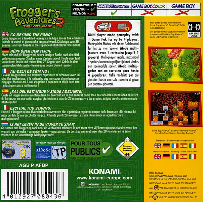 Frogger's Adventures 2 : The Lost Wand - Dos
