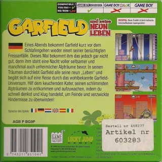 Garfield et ses Neuf Vies dos