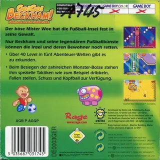 Go! Go! Beckham! - Adventure On Soccer Island dos