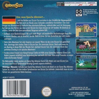 Golden Sun : L'Âge Perdu dos