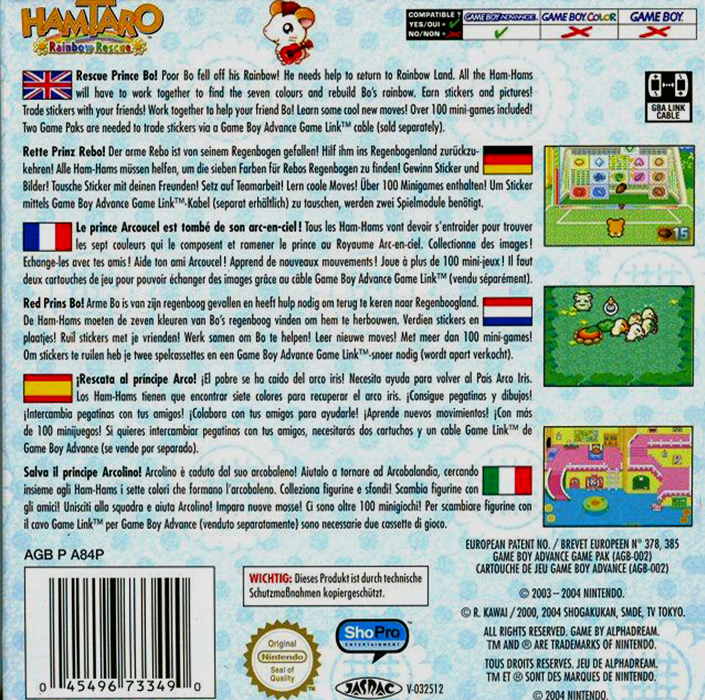 Hamtaro - Rainbow Rescue - Dos