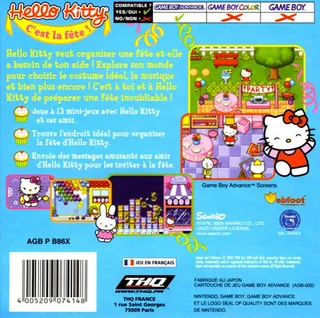 Hello Kitty : C'est La Fête ! dos
