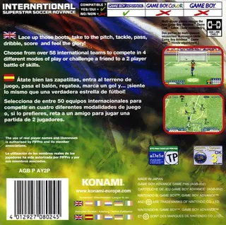 International Superstar Soccer Advance dos