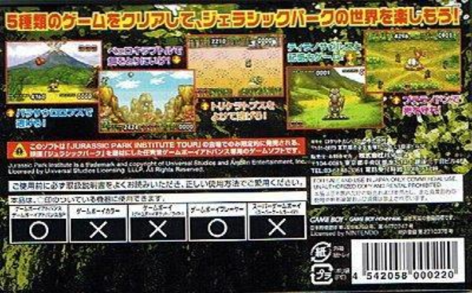 Jurassic Park Institute Tour - Dinosaur Rescue - Dos