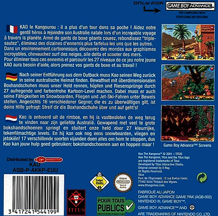 Kao the Kangaroo - Dos