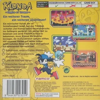 Klonoa : Empire of Dreams dos