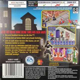 Les Sims : Permis de Sortir dos
