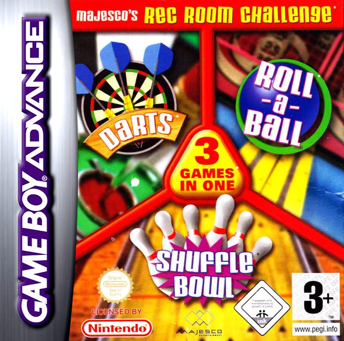 Majesco's Rec Room Challenge: Darts / Roll-a-Ball / Shuffle Bowl 