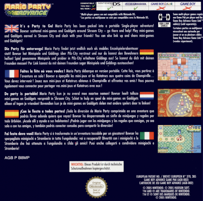 Mario Party Advance - Dos