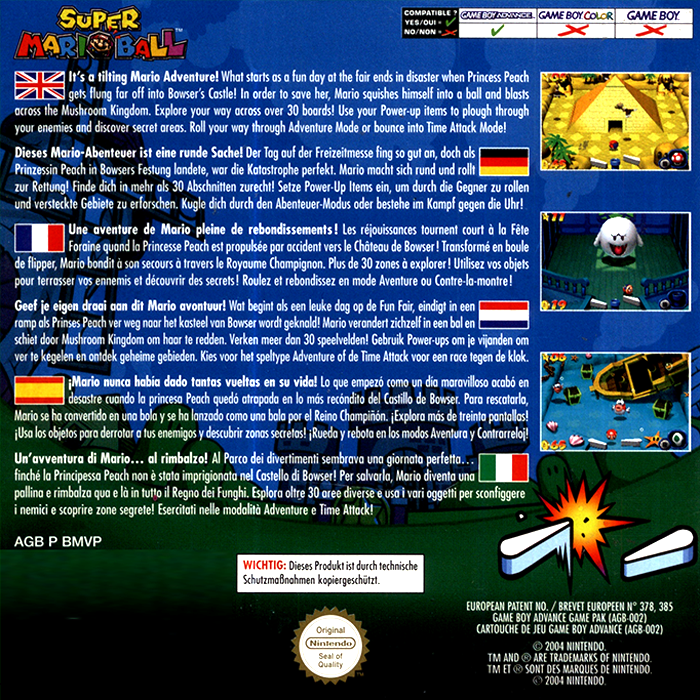 Mario Pinball Land - Dos