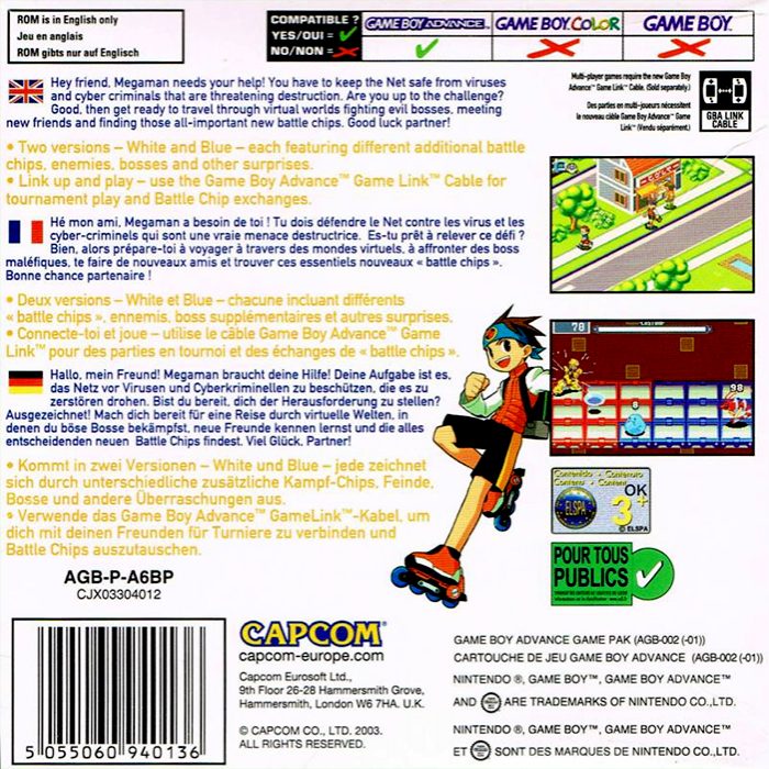 Mega Man Battle Network 3 : Blue Version dos