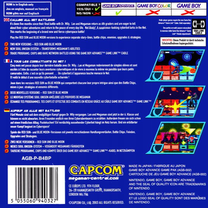 Mega Man Battle Network 4 : Blue Moon dos