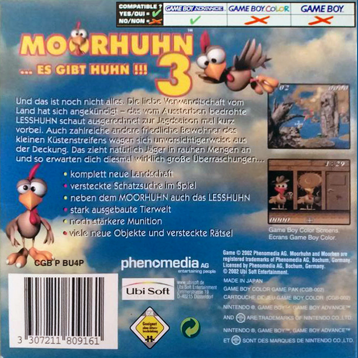 Moorhen 3 - The Chicken Chase! - Dos