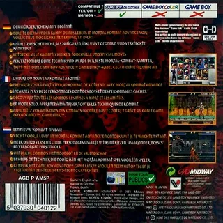 Mortal Kombat Advance dos