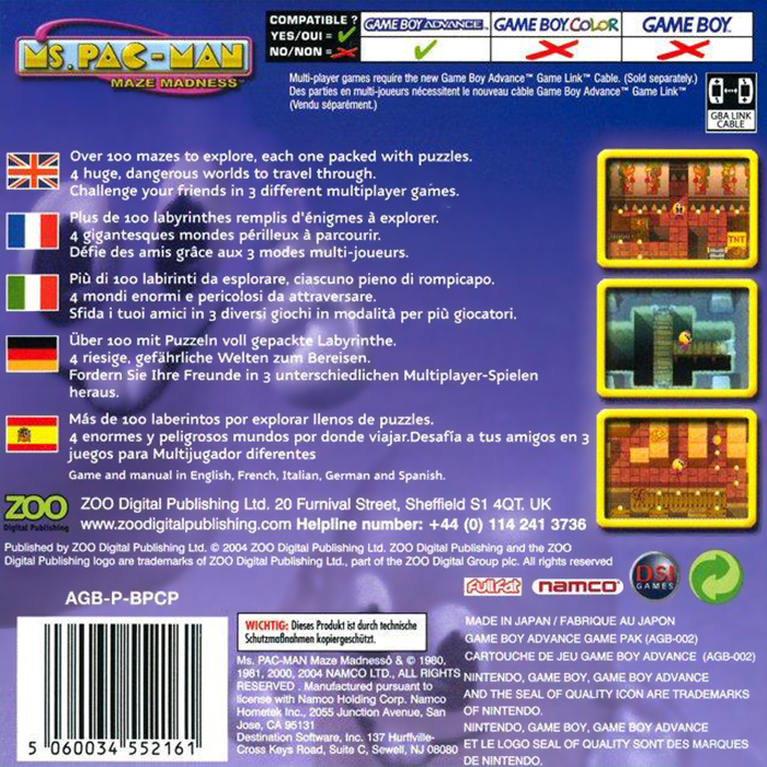 Ms. Pac-Man : Maze Madness - Dos