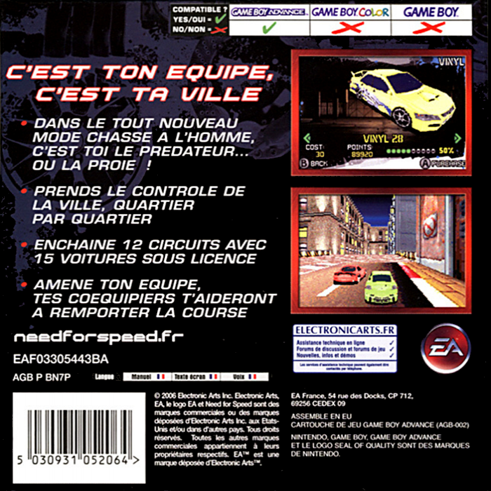 Need for Speed Carbon : Own the City - Dos