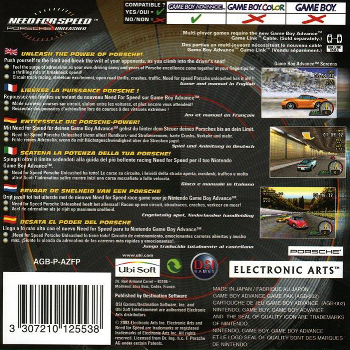 Need for Speed : Porsche Unleashed - Dos