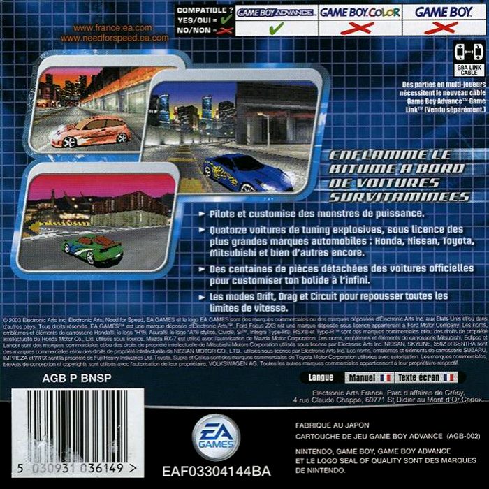 Need for Speed : Underground dos