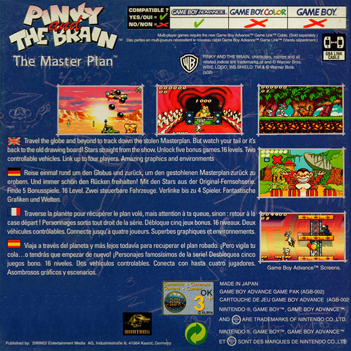 Pinky And The Brain - The Masterplan - Dos