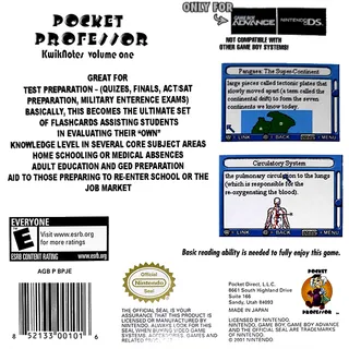 Pocket Professor : Kwik Notes dos