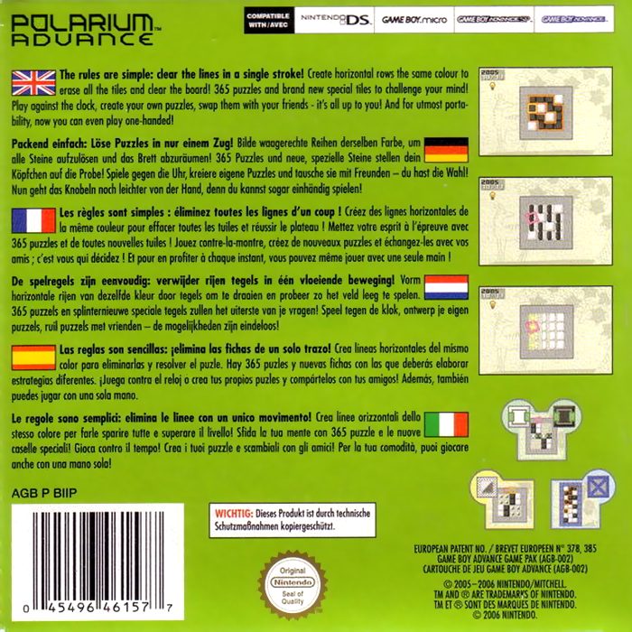 Polarium Advance dos