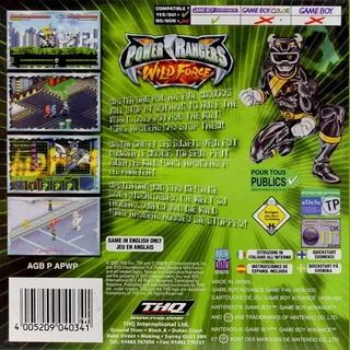 Power Rangers : Wild Force dos