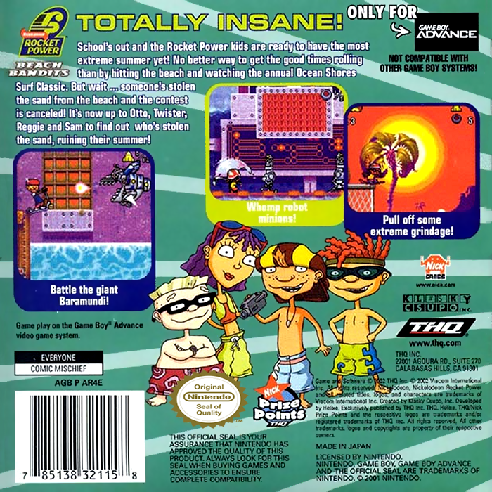 Rocket Power : Beach Bandits - Dos