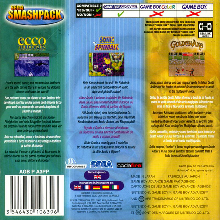 Sega Smash Pack - Dos