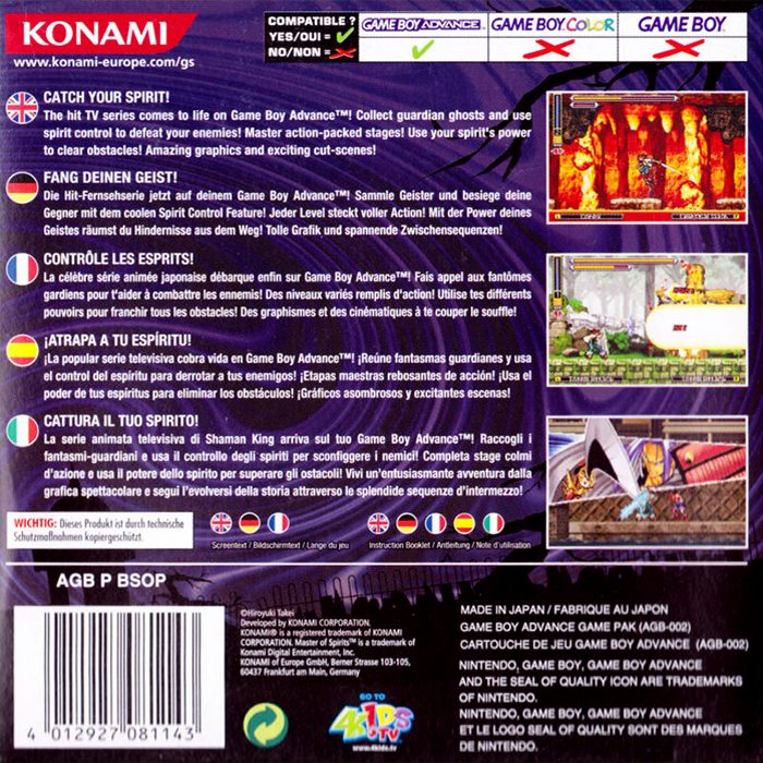 Shaman King : Master of Spirits dos
