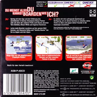 Shaun Palmer's Pro Snowboarder dos