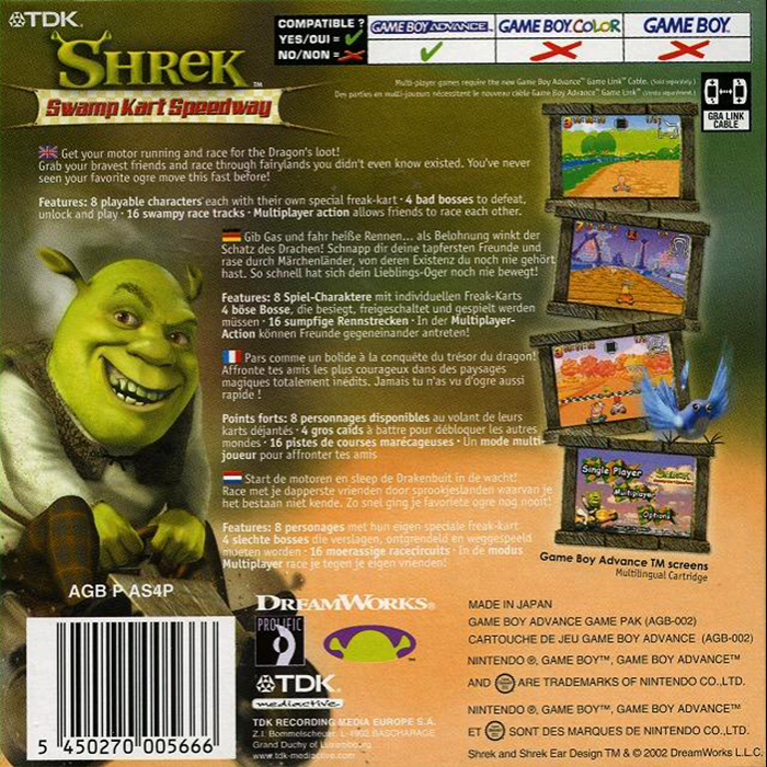 Shrek : Swamp Kart Speedway - Dos