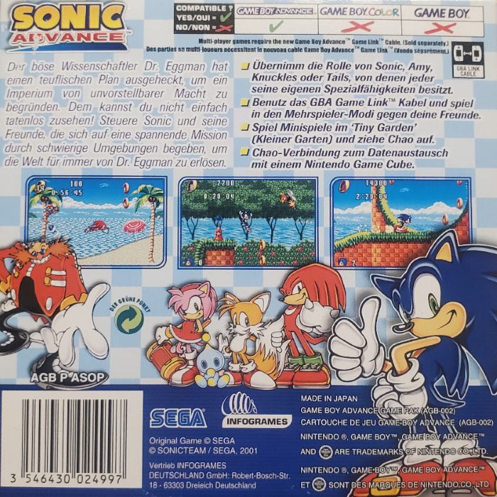 Sonic Advance dos