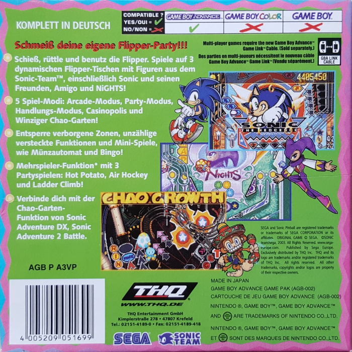 Sonic Pinball Party - Dos