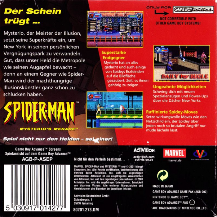 Spider-Man : Mysterio's Menace - Dos