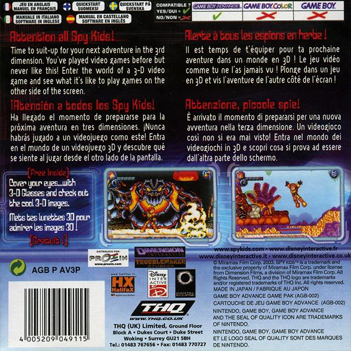 Spy Kids 3-D : Game Over - Dos