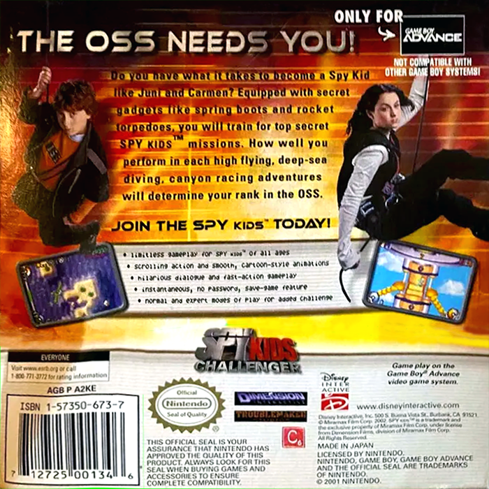 Spy Kids Challenger - Dos