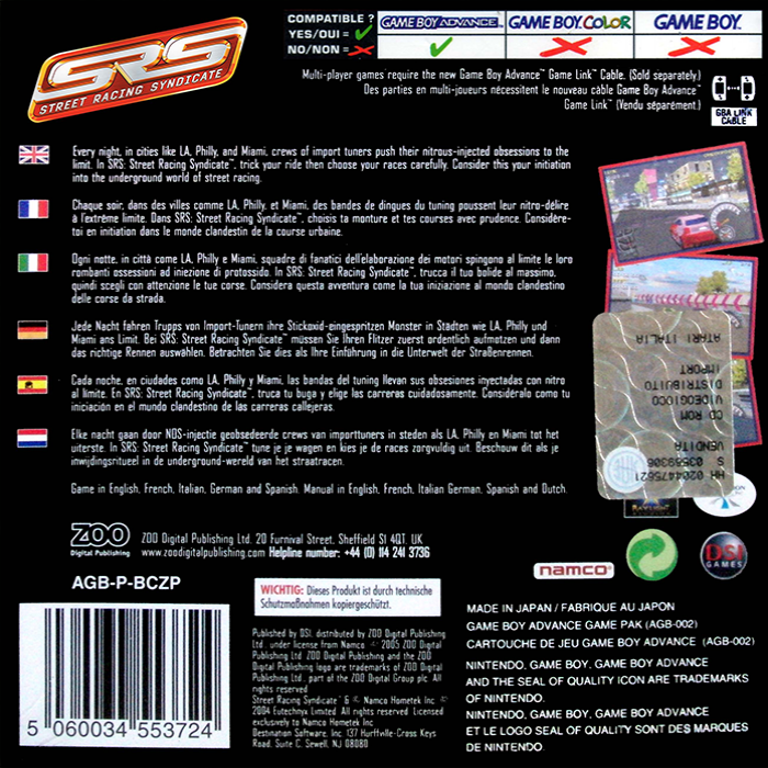 SRS : Street Racing Syndicate - Dos