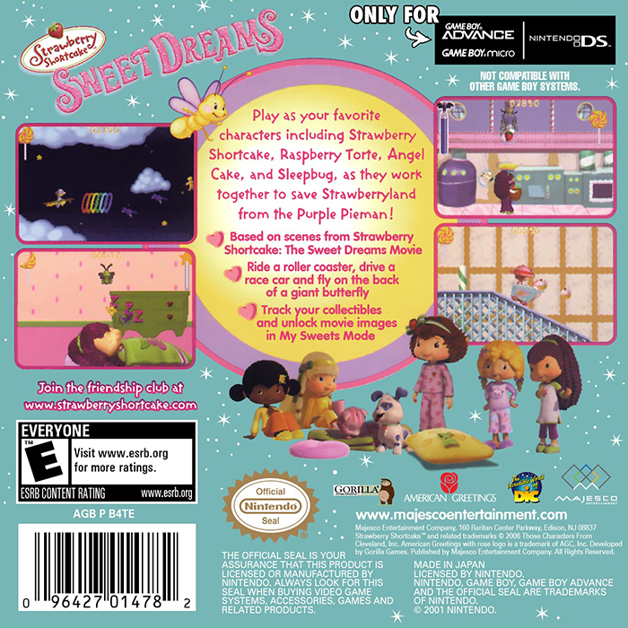 Strawberry Shortcake : Sweet Dreams - Dos