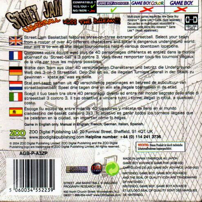 Street Jam Basketball - Dos