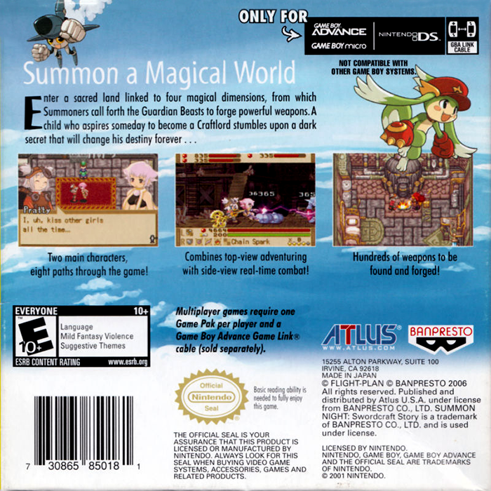 Summon Night : Swordcraft Story 2 - Dos