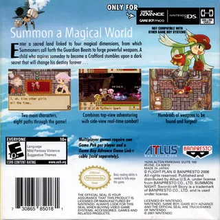 Summon Night : Swordcraft Story 2 dos