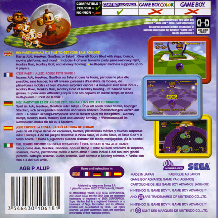 Super Monkey Ball Jr. - Dos